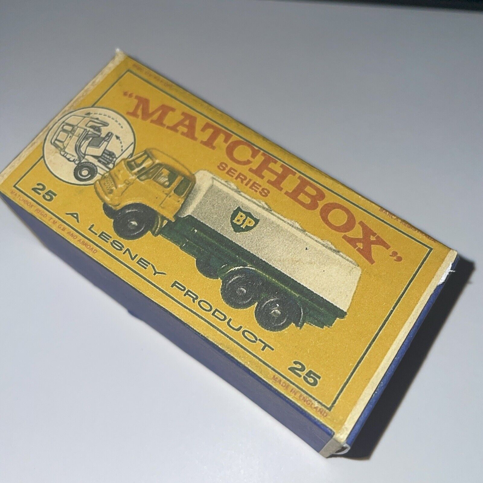 Matchbox Lesney No 25 Bedford BP Petrol Tanker Reproduction Box Box only