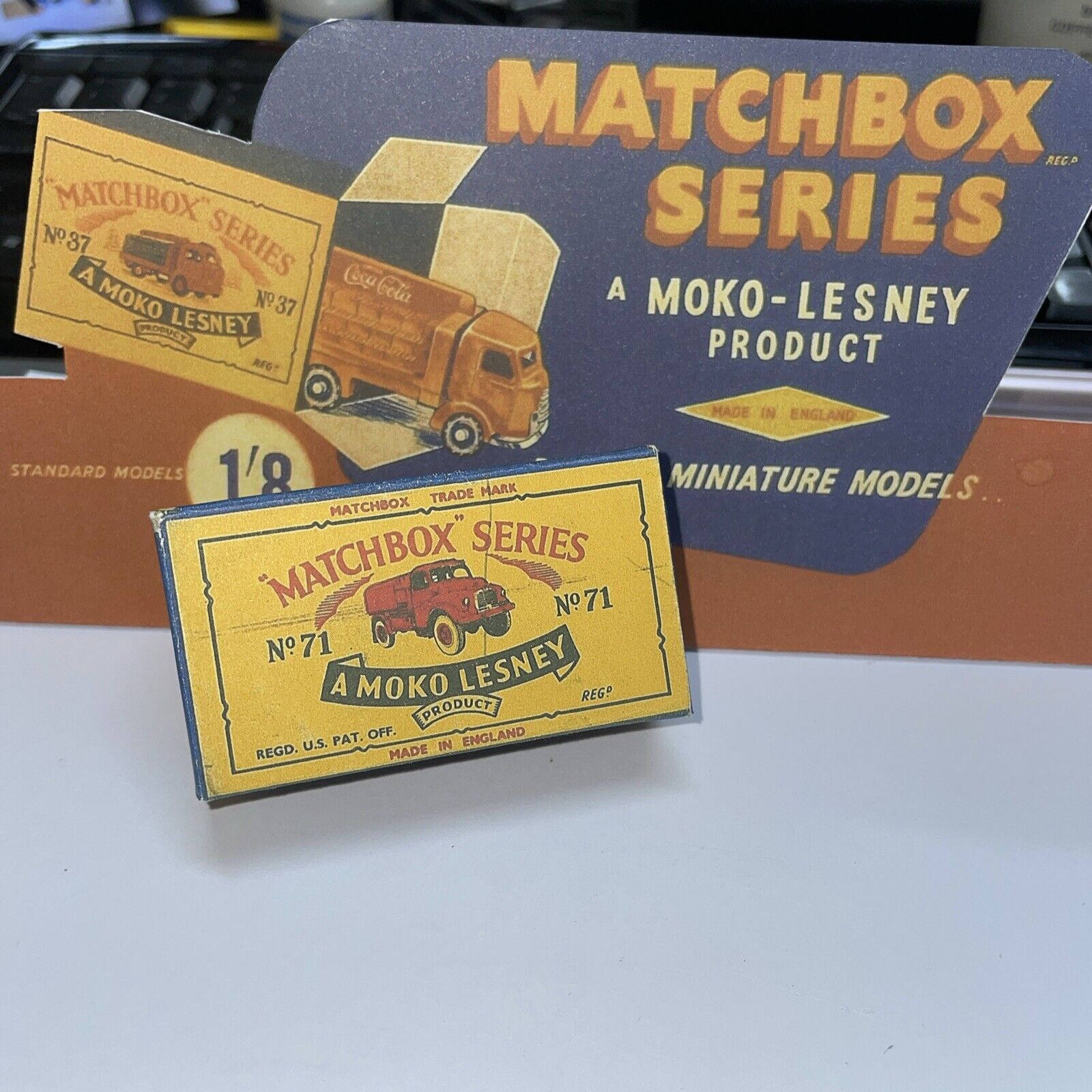 Matchbox Lesney 71a Army Water Tanker B Style Repro Box