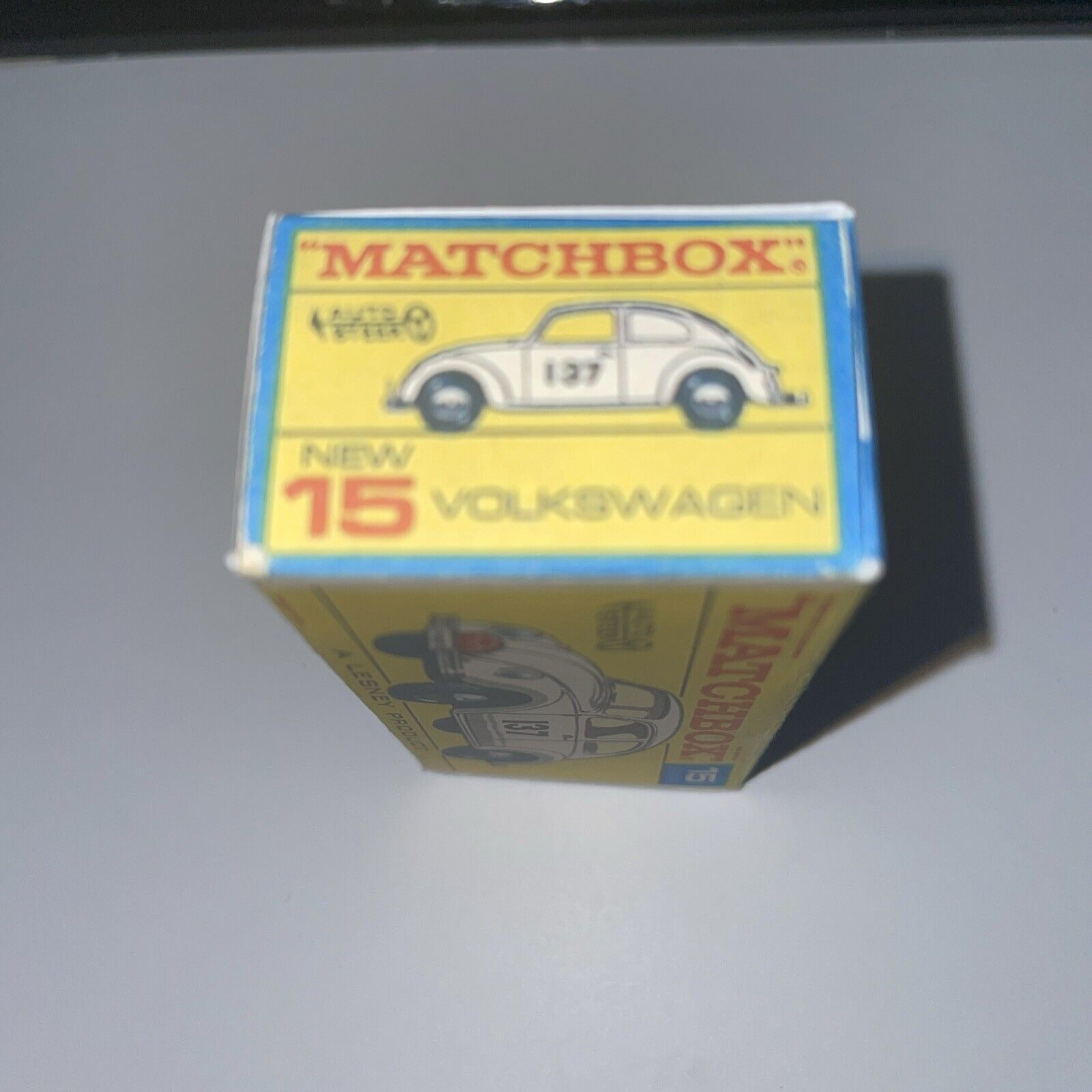 Matchbox Lesney No.15 Volkswagen Beetle 1500 Saloon F type Reproduction Box only