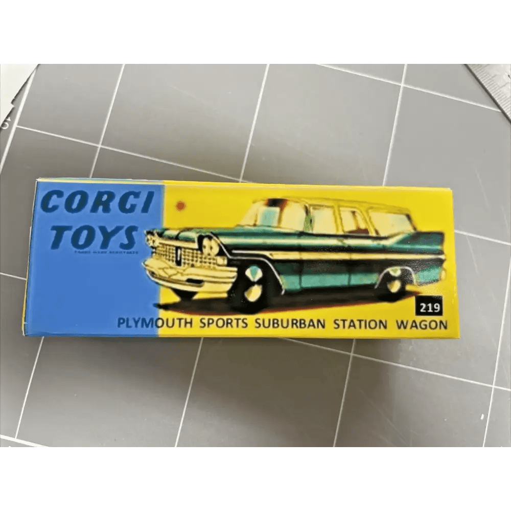 Corgi No 219 Plymouth Sports Station Wagon Repro Box No Car Included