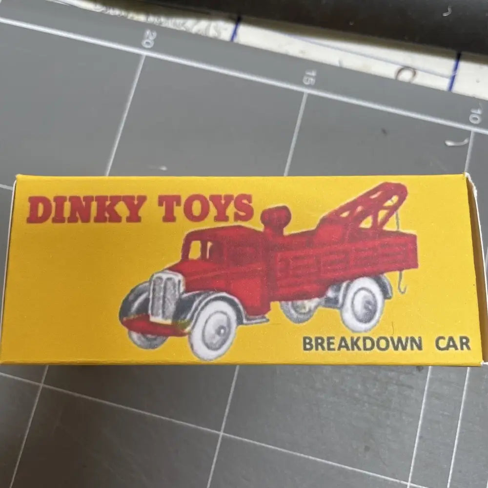 Dinky Toys Breakdown Car No 30e Empty Repro Box No Car Included