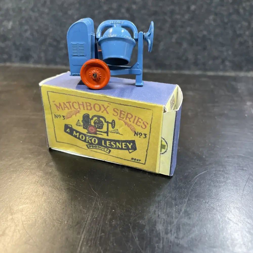 LESNEY MATCHBOX Cement Mixer 1950's Made in England With Repro Box