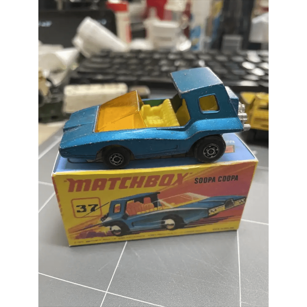 Lesney Matchbox No 37 Soopa Coopa Racer With Repro Box